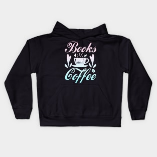 Books and coffee lover Kids Hoodie